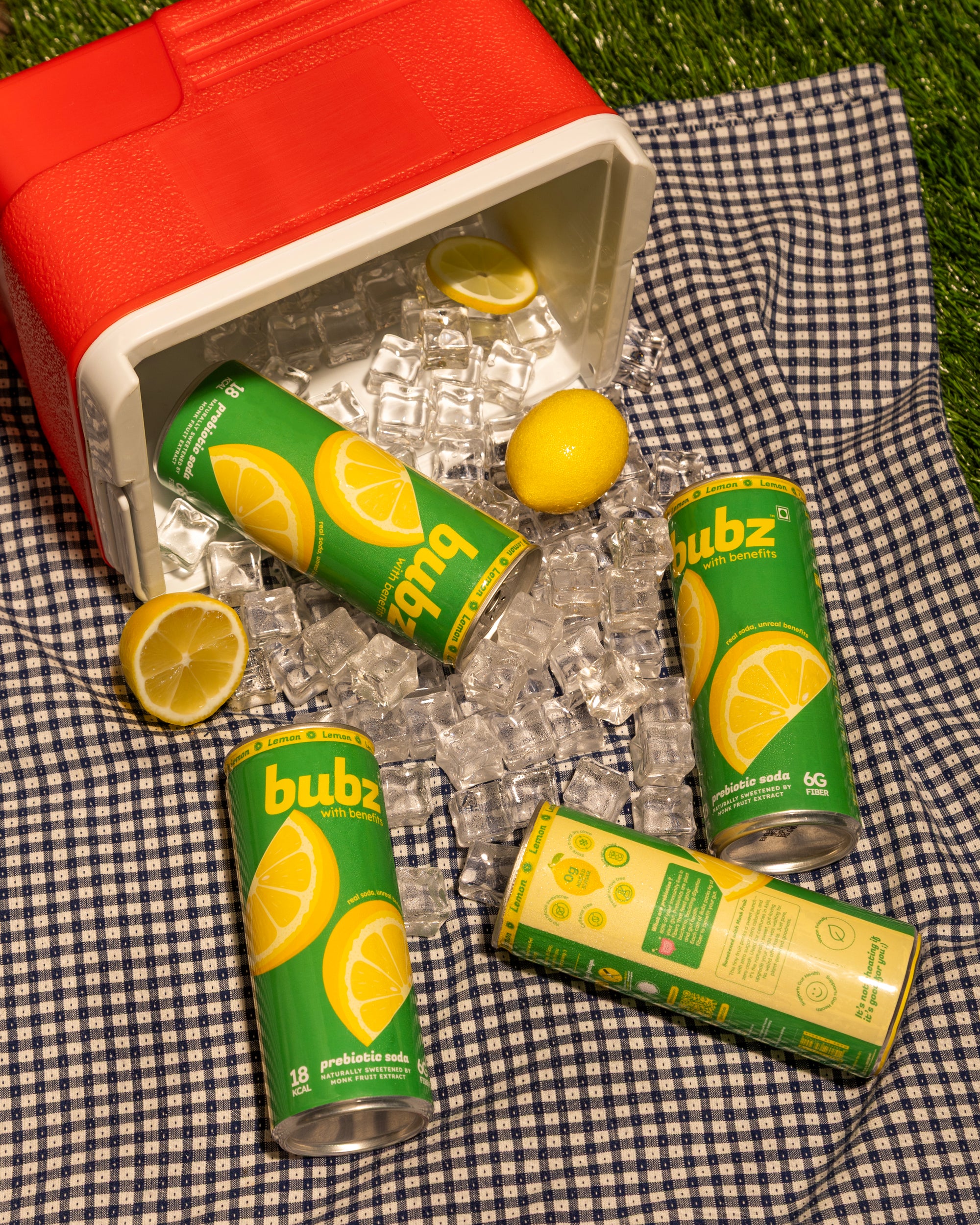 Bubz Lemon Lime Prebiotic Soda