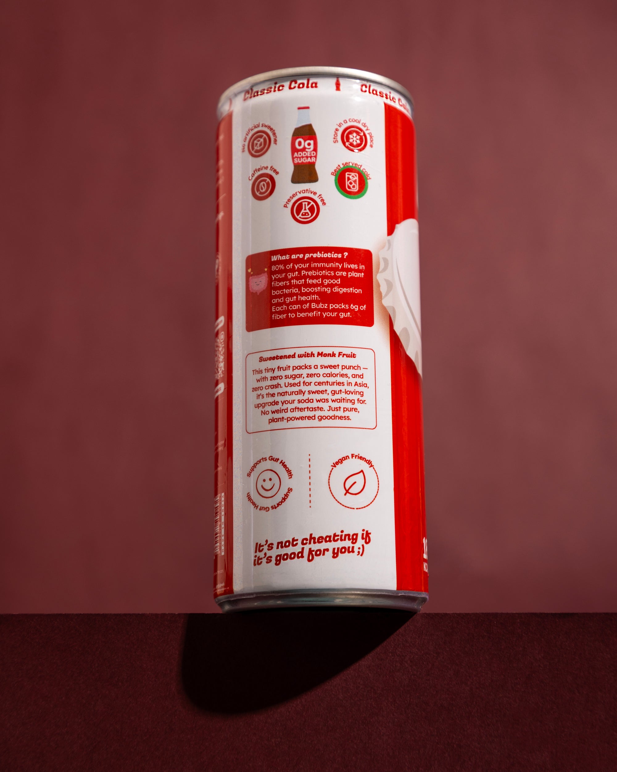 Bubz Classic Cola Prebiotic Soda