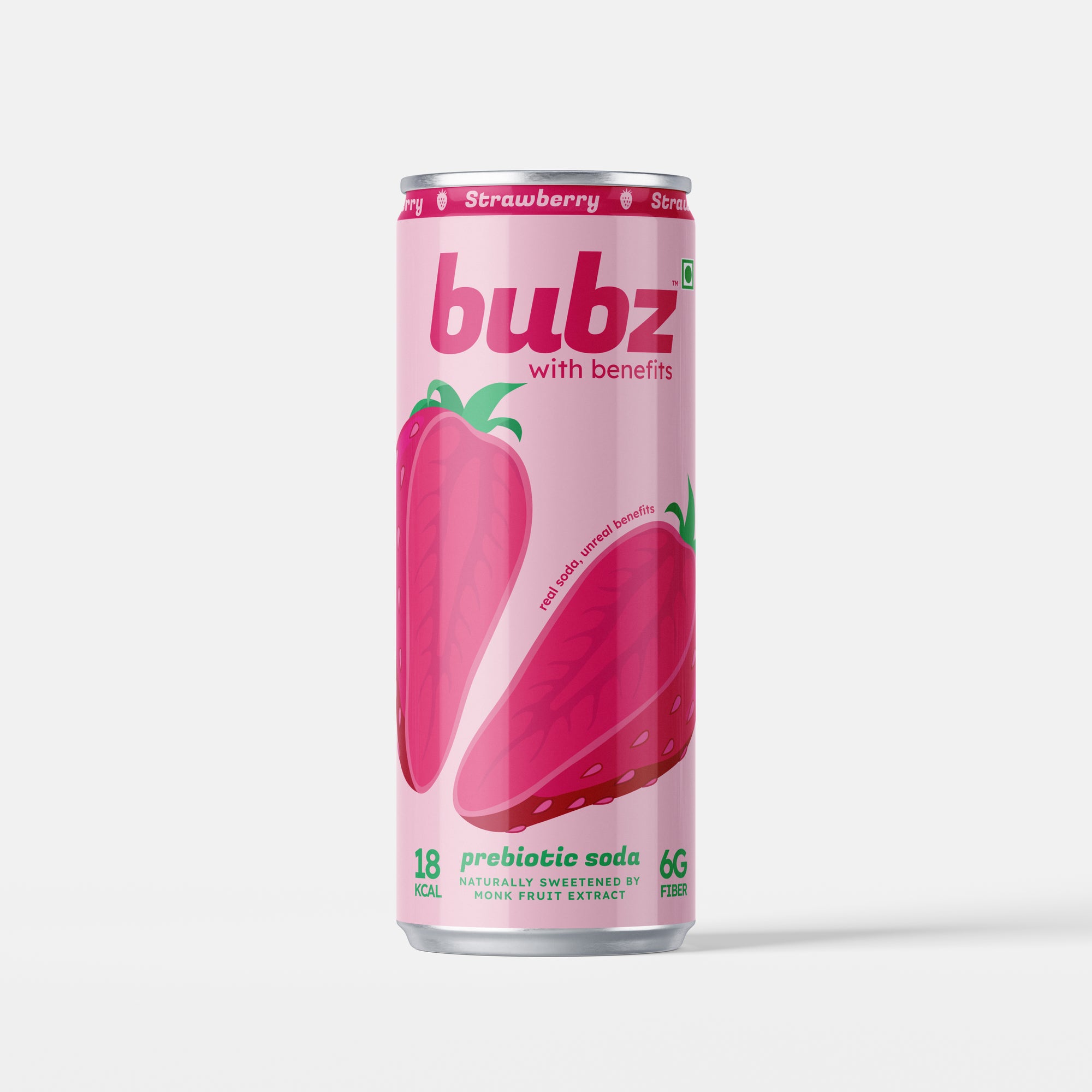 Bubz Strawberry Prebiotic Soda