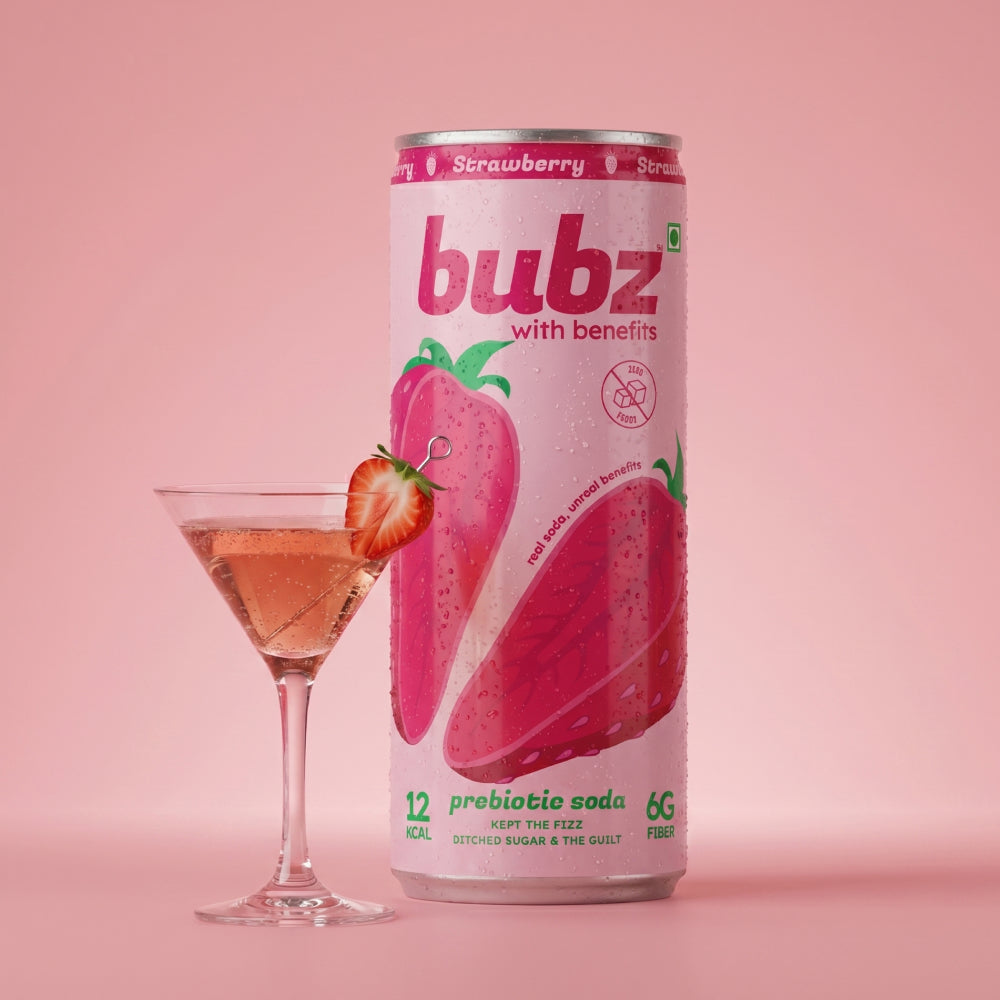 Bubz Strawberry Prebiotic Soda