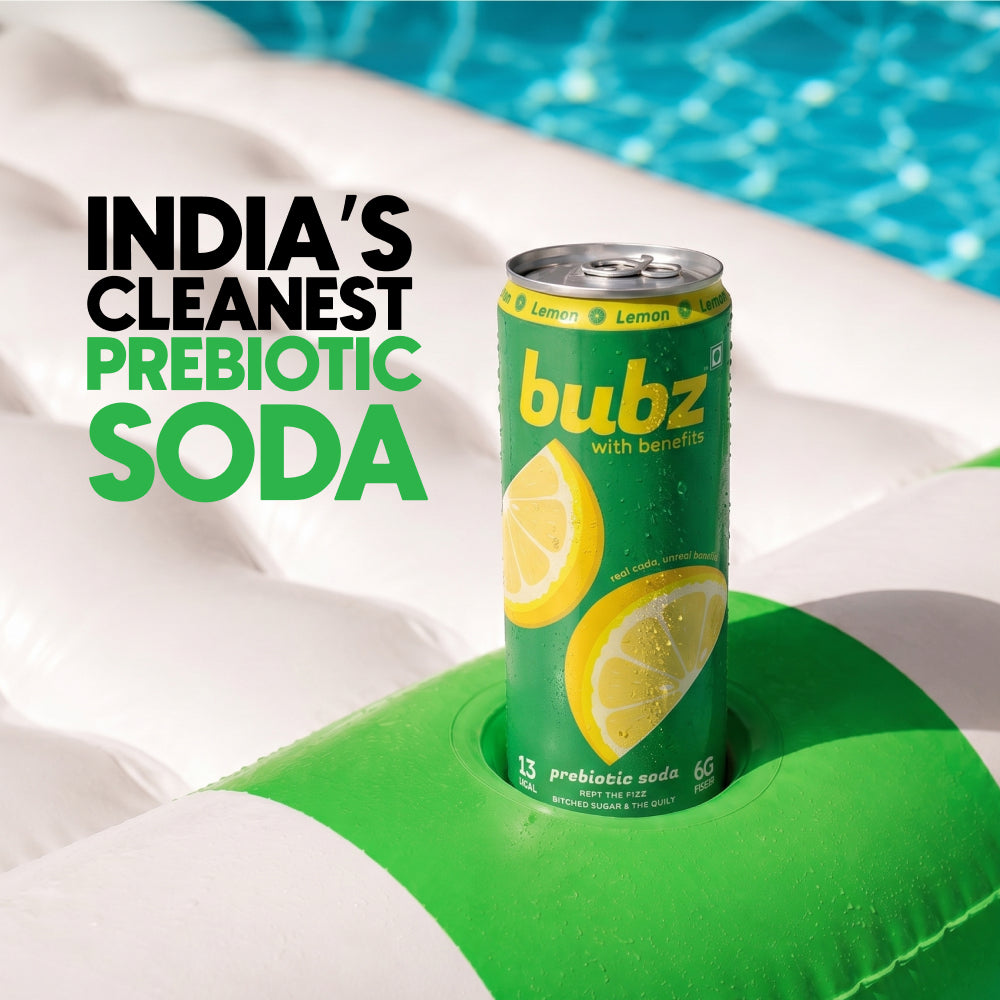 Bubz Lemon Lime Prebiotic Soda
