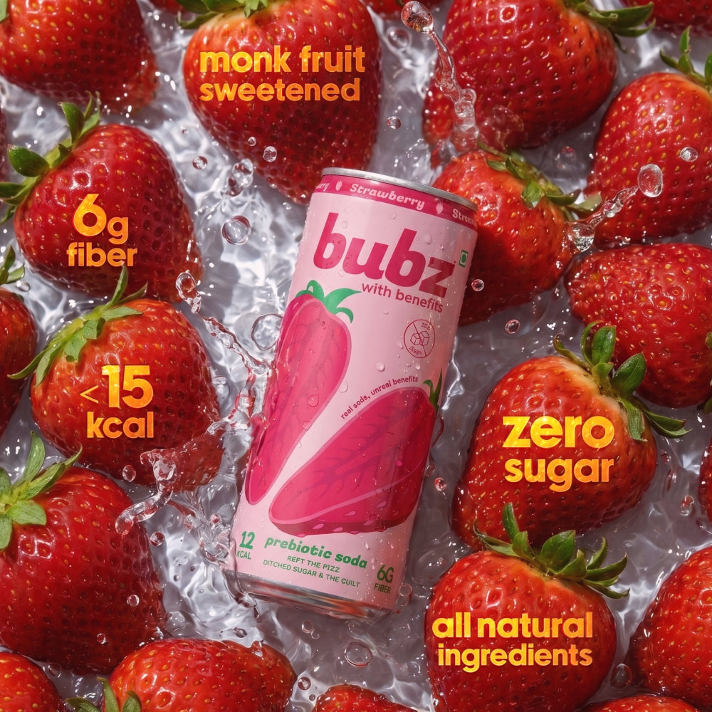 Bubz Strawberry Prebiotic Soda