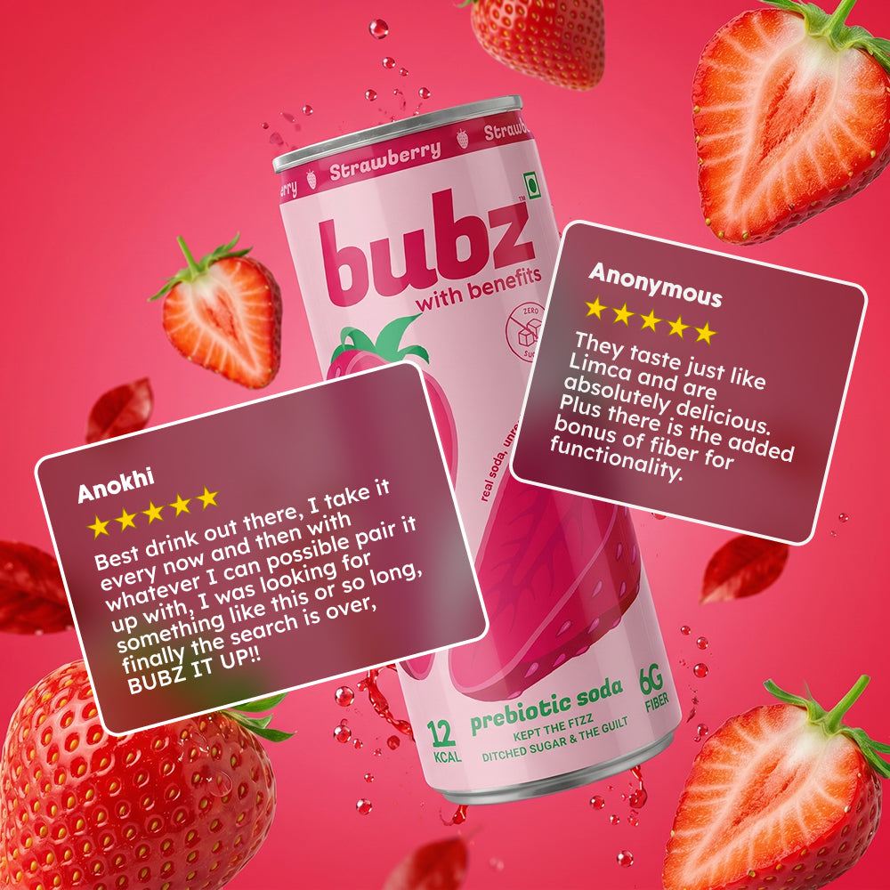 Bubz Strawberry Prebiotic Soda