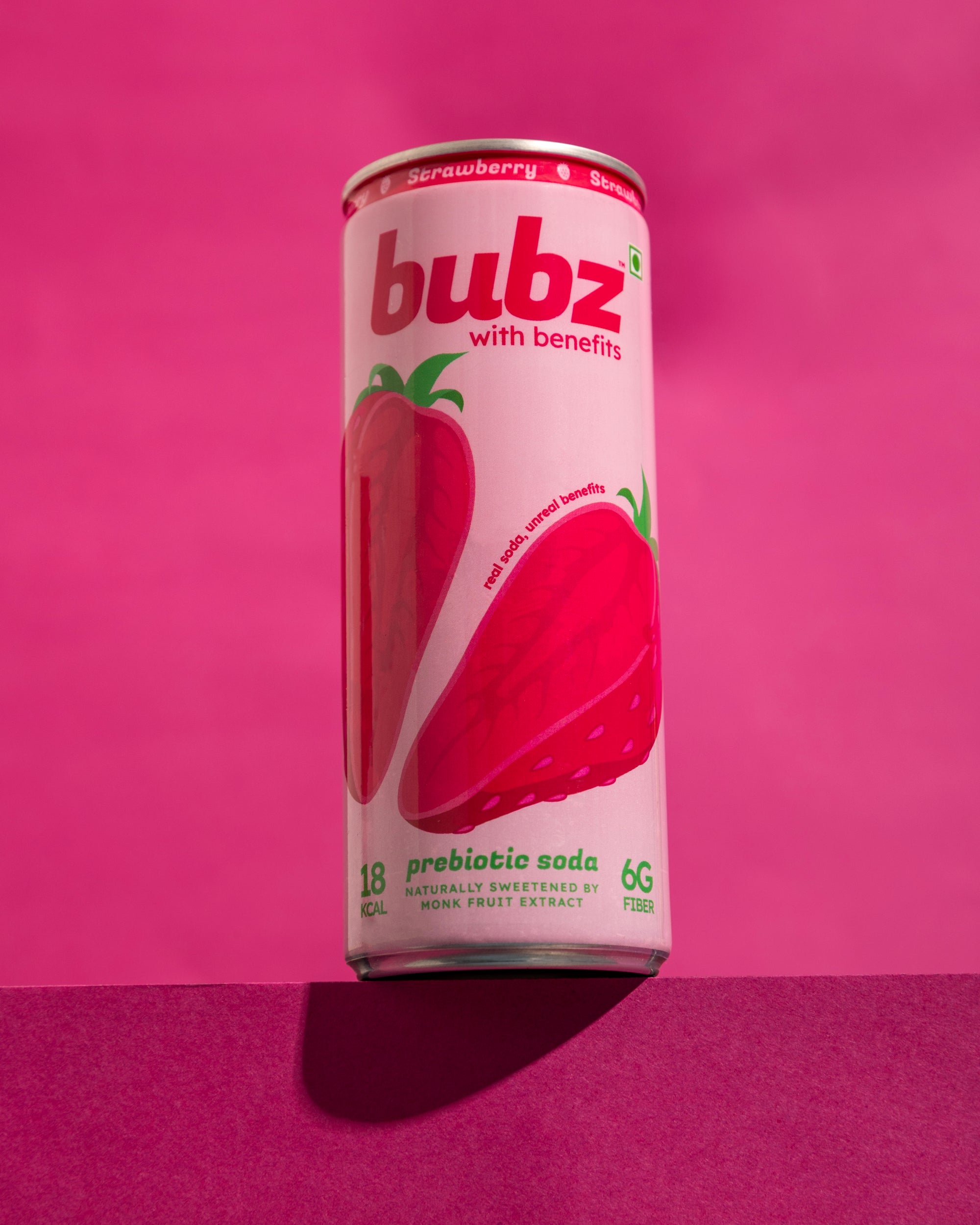 Bubz Strawberry Prebiotic Soda