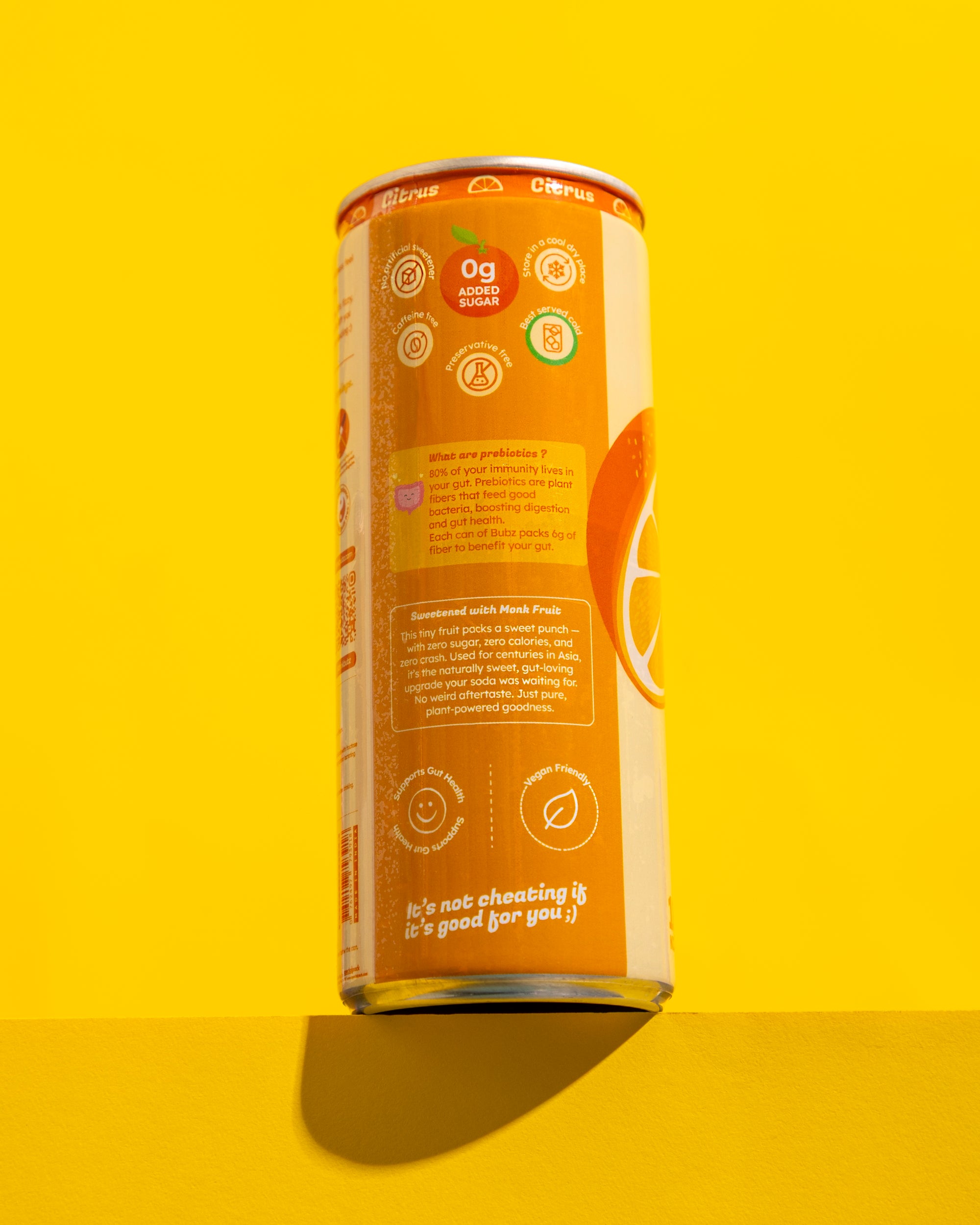 Bubz Citrus Prebiotic Soda