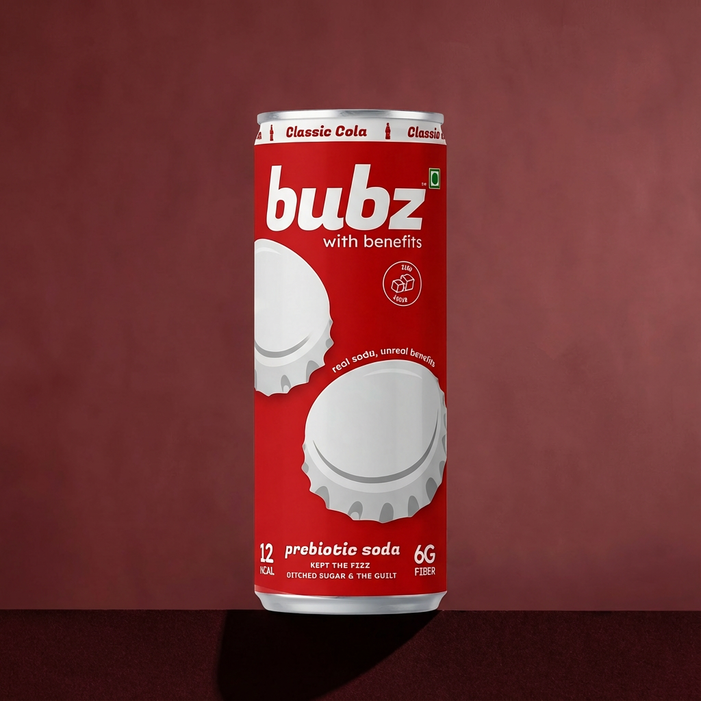 Bubz Classic Cola Prebiotic Soda Can