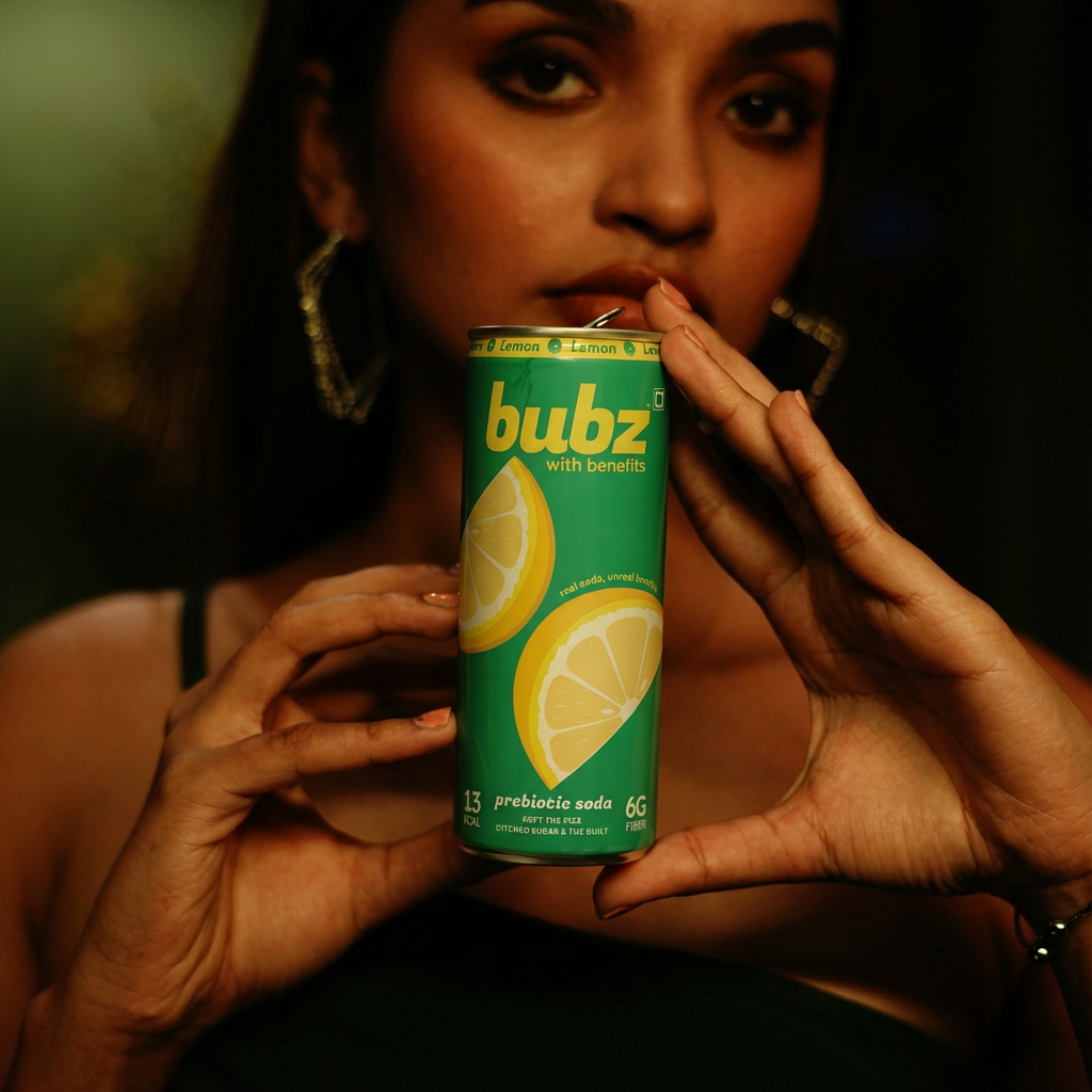 Bubz Lemon Lime Prebiotic Soda