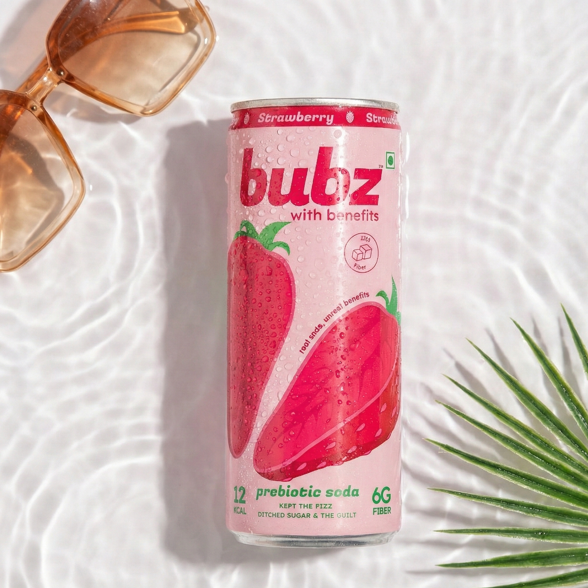 Bubz Strawberry Prebiotic Soda