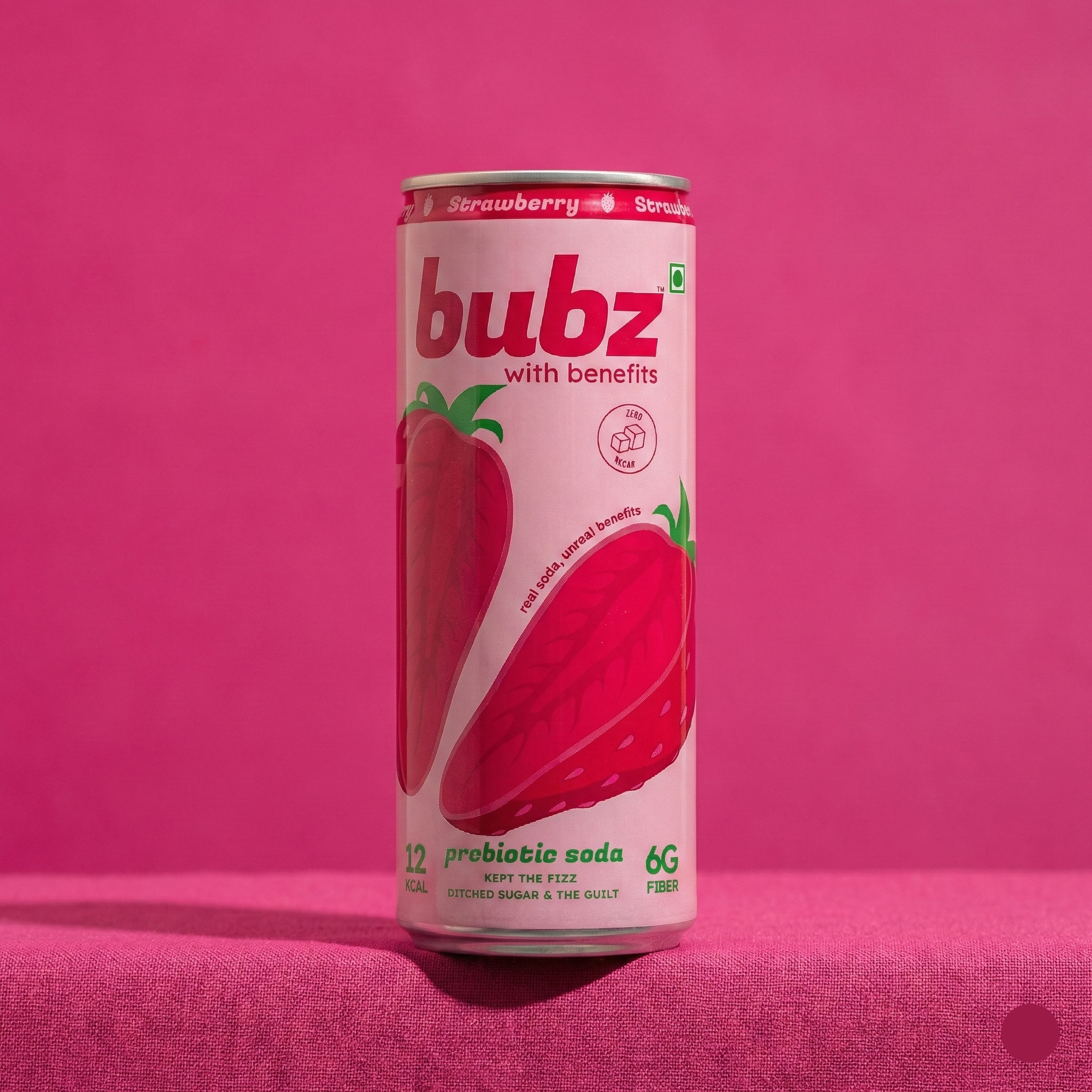 Bubz Strawberry Prebiotic Soda