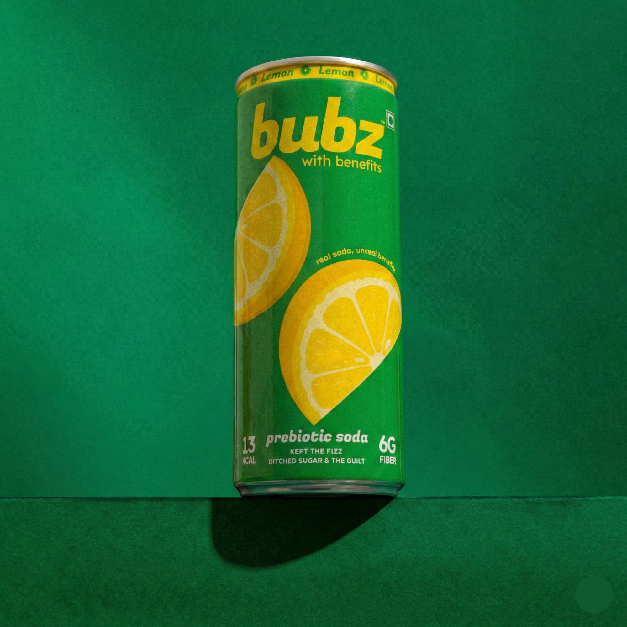 Bubz Lemon Lime Prebiotic Soda Can