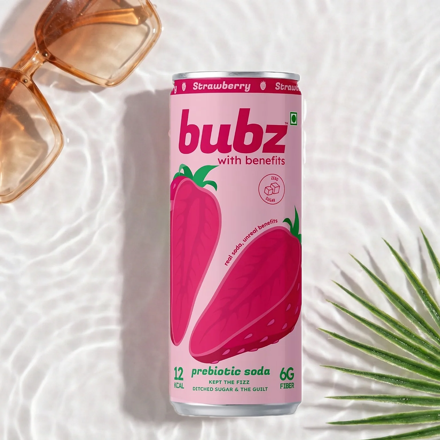 Bubz Strawberry Prebiotic Soda